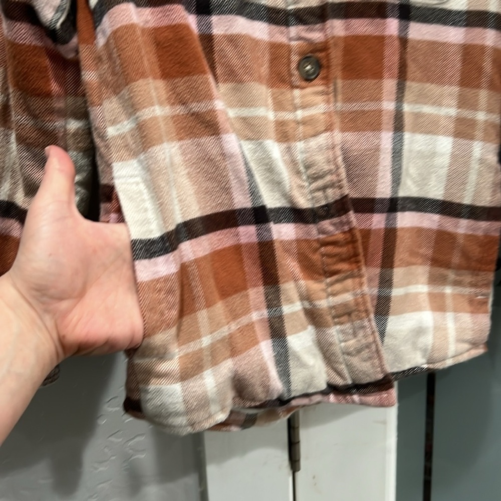 Abercrombie Kids Pink Quilted Jacket Shacket - Picture 6 of 6